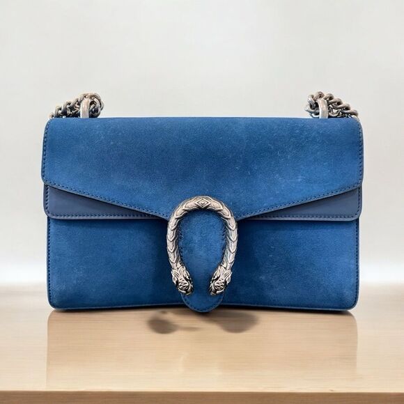 Gucci Blue Suede Dionysus - Picture 2 of 12